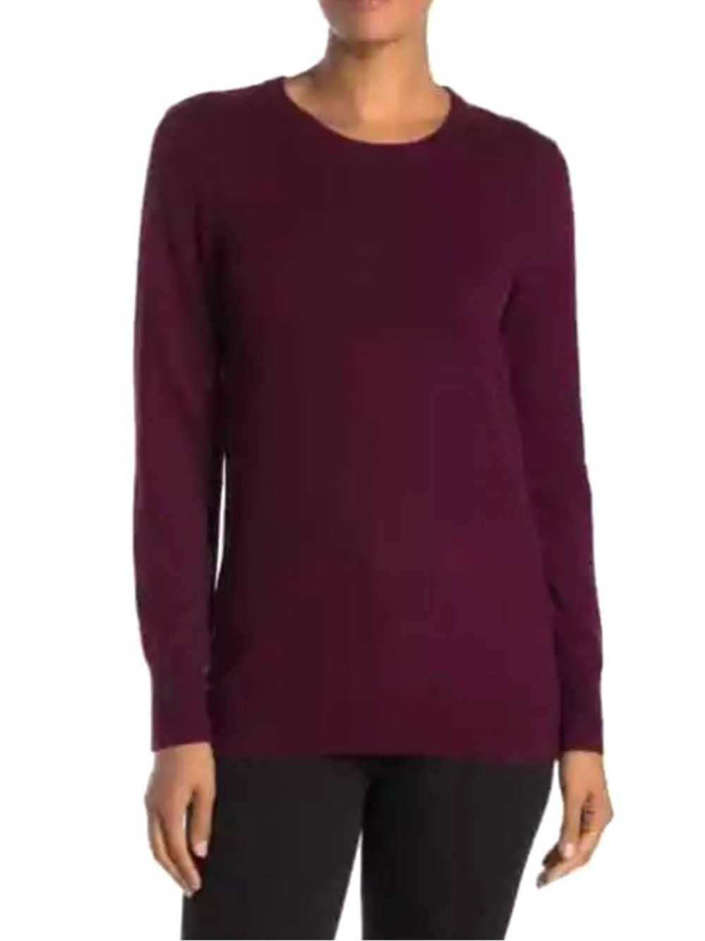 EQUIPMENT Cashmere Wool Blend Crewneck Sweater NEW Size XS Burgundy Maroon